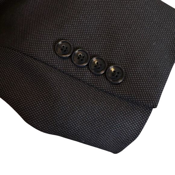 Donald J. Trump Navy Blue Blazer Mens Wool Silk Blend 40R Mens President of US - Picture 6 of 11